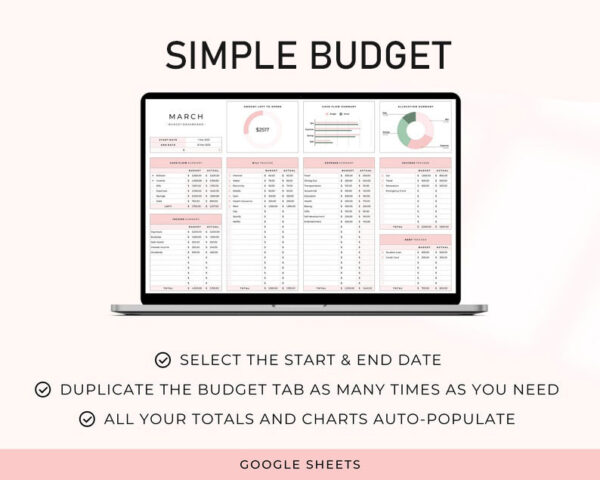 Monthly Budget Template