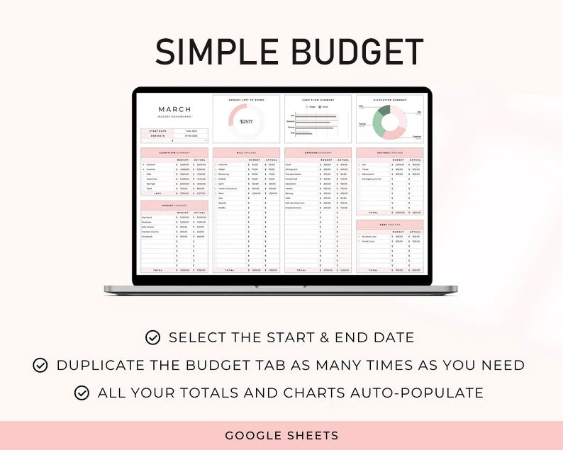 Simple Budget template